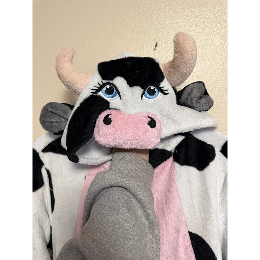 Spirit Halloween Cow Jumpsuit Adult M (8-10) - Picture 10 of 13